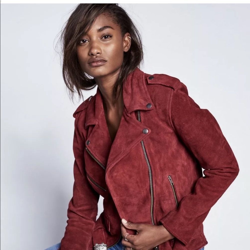 Free People Understated Suede WesternBuckle Jacket - Picture 2 of 8